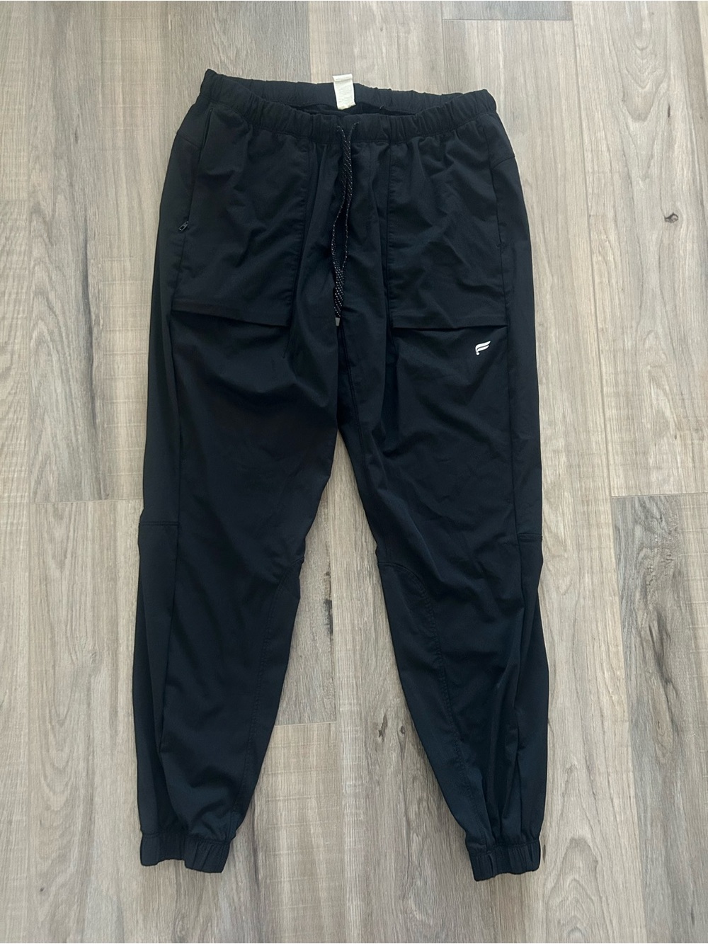 Fabletics Black Athletic Joggers with Drawstring